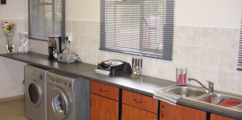 Cherry Clad Washing Area and Machines