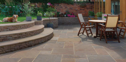 Flagstone Paving and Retaining Wall Cladding