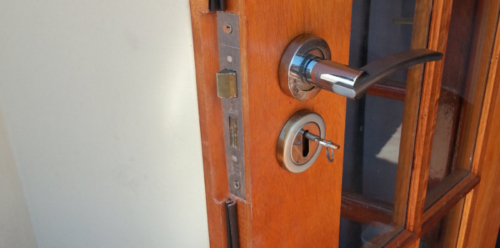 French Door Lock Detail