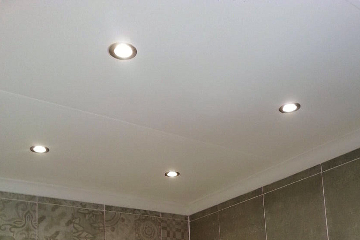 Bathroom Ceiling with downlights