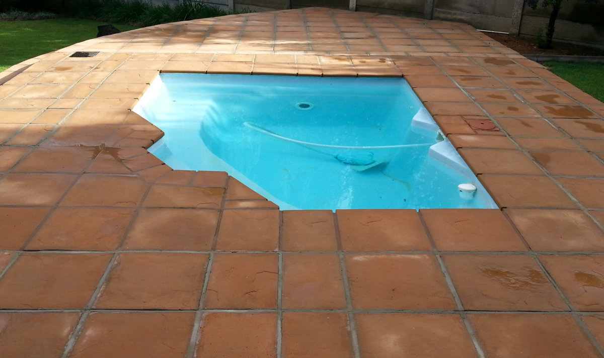 Pool Block Paving Cornwall Completed