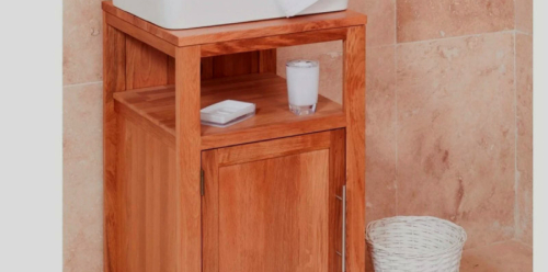 Rustic Vanity with sit-on Basin (600)