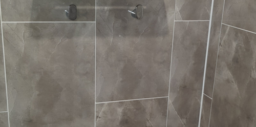 Shower Shelf and Robe Hooks