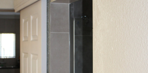 Hollow Core Sliding Door and Pelmet