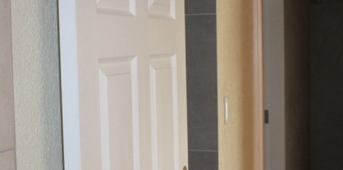 Sliding Hollow Core Door with Pelmet