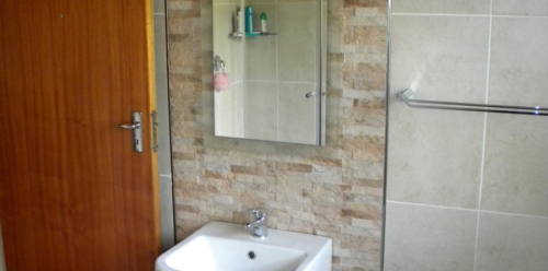 Wall Hung Basin and Feature Tiling